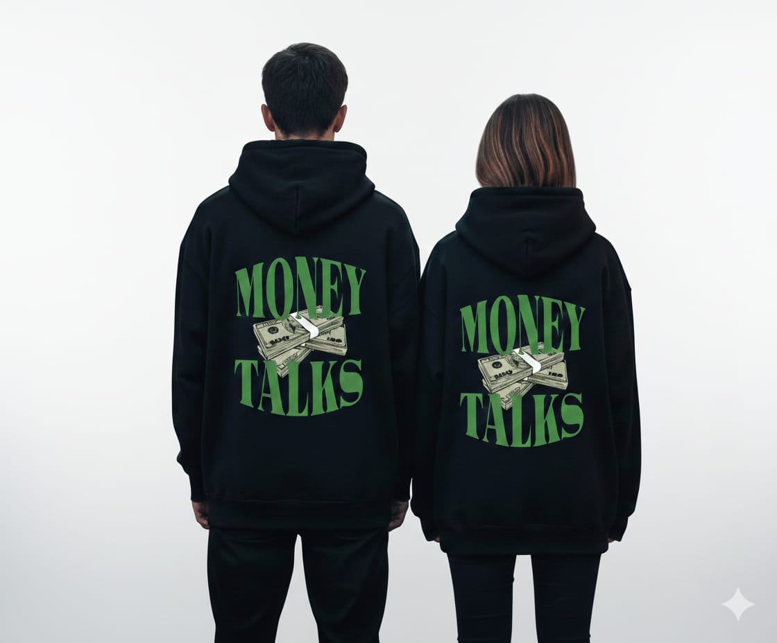 BABACOOL MONEY GRAPHIC PREMIUM HOODIE