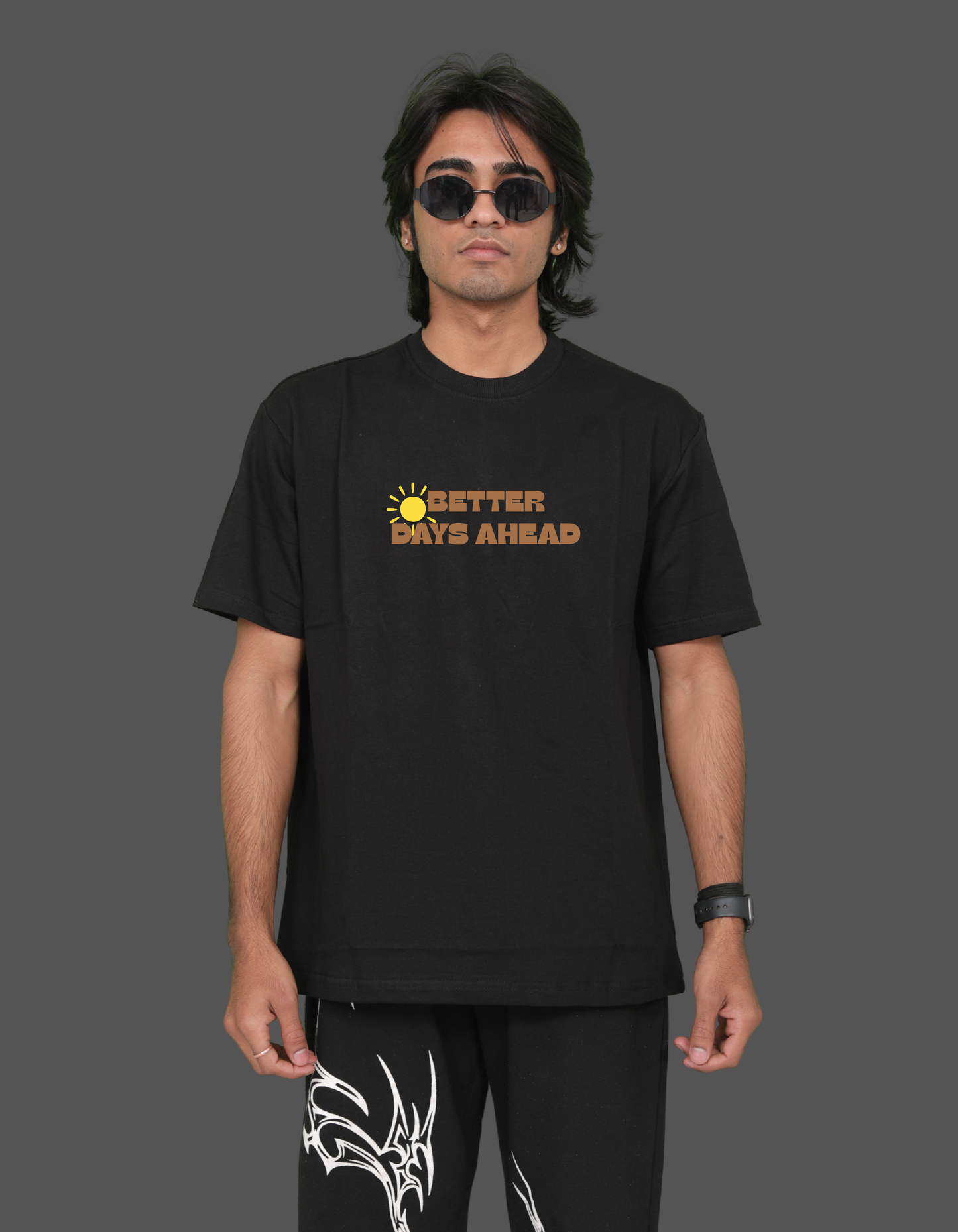 "BETTER DAYS AHEAD" PRINTED TEE