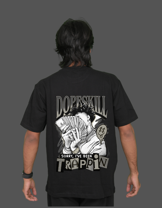 Black "Trappin" Graphic T-Shirt