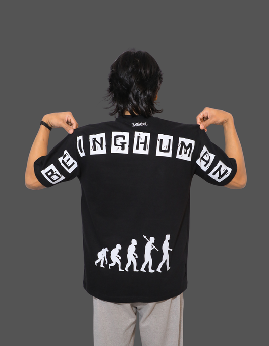 BABACOOL "Evolution" Oversized Tee - Black