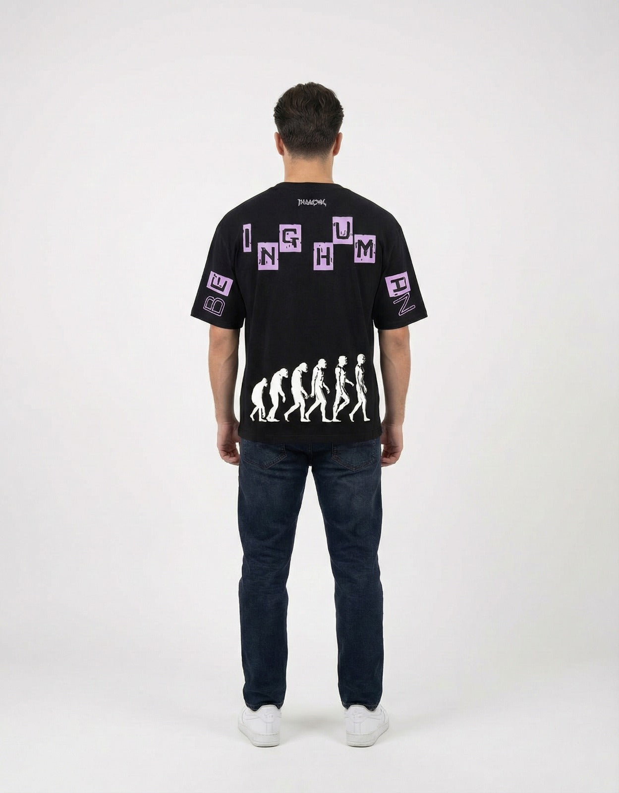 BABACOOL "Evolution" Oversized Tee - Black