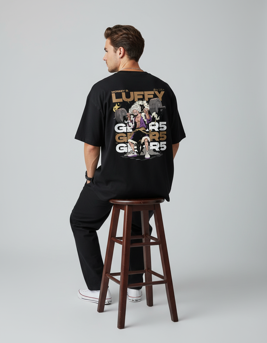 One Piece Luffy Gear 5 Oversized T-Shirt Collection