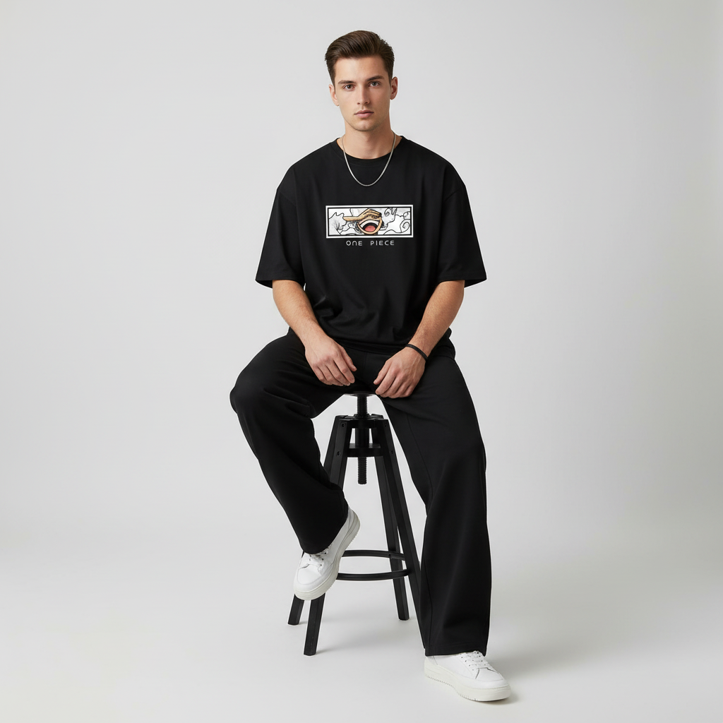 One Piece Luffy Gear 5 Oversized T-Shirt Collection