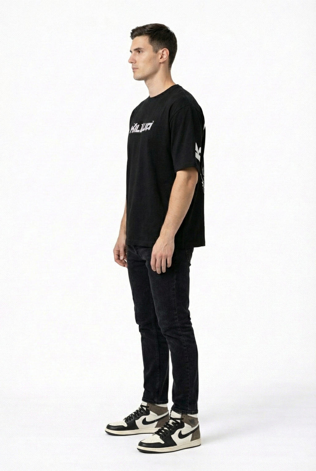 Men's Killua Anime Graphic Oversized Tees